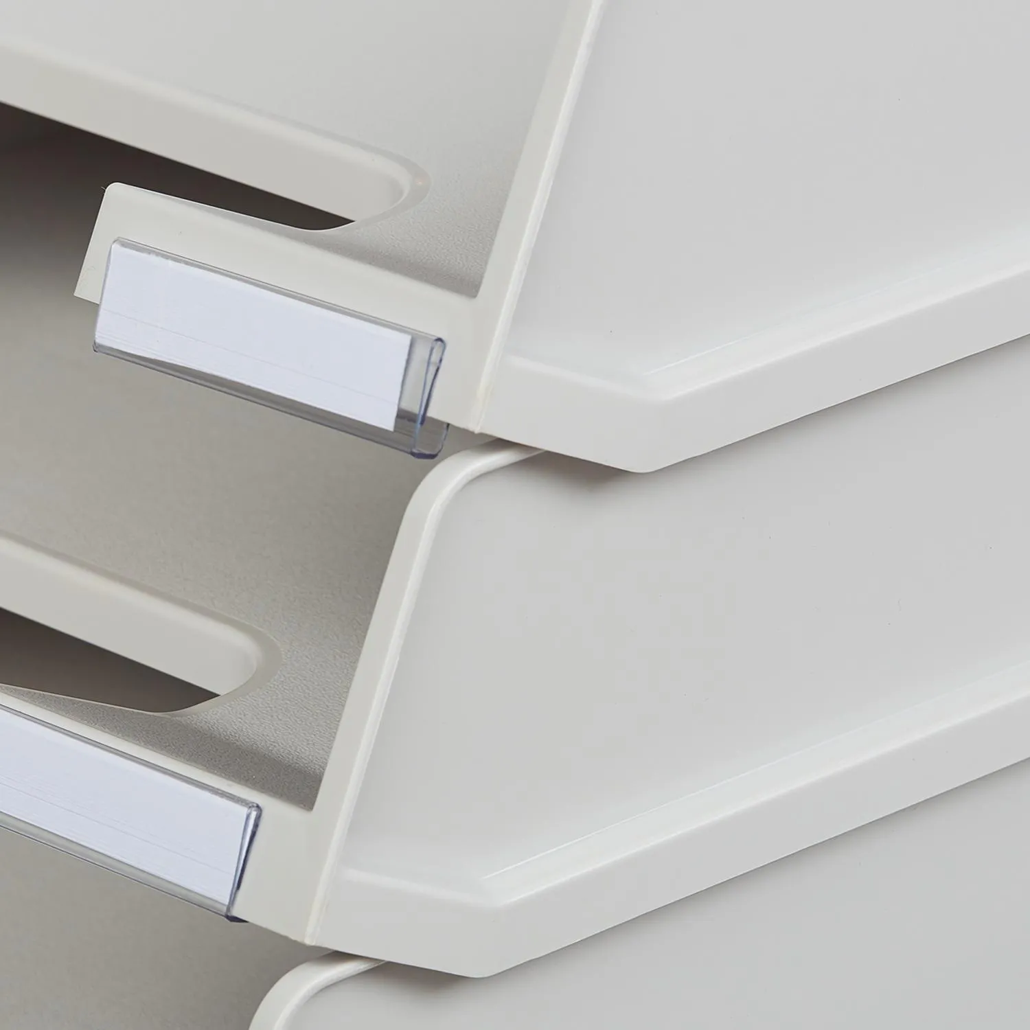 Лоток горизонтальный HAN с инд.окном серый 1020/11 Лоток горизонтальный HAN с инд.окном серый 1020/11 - фото 3