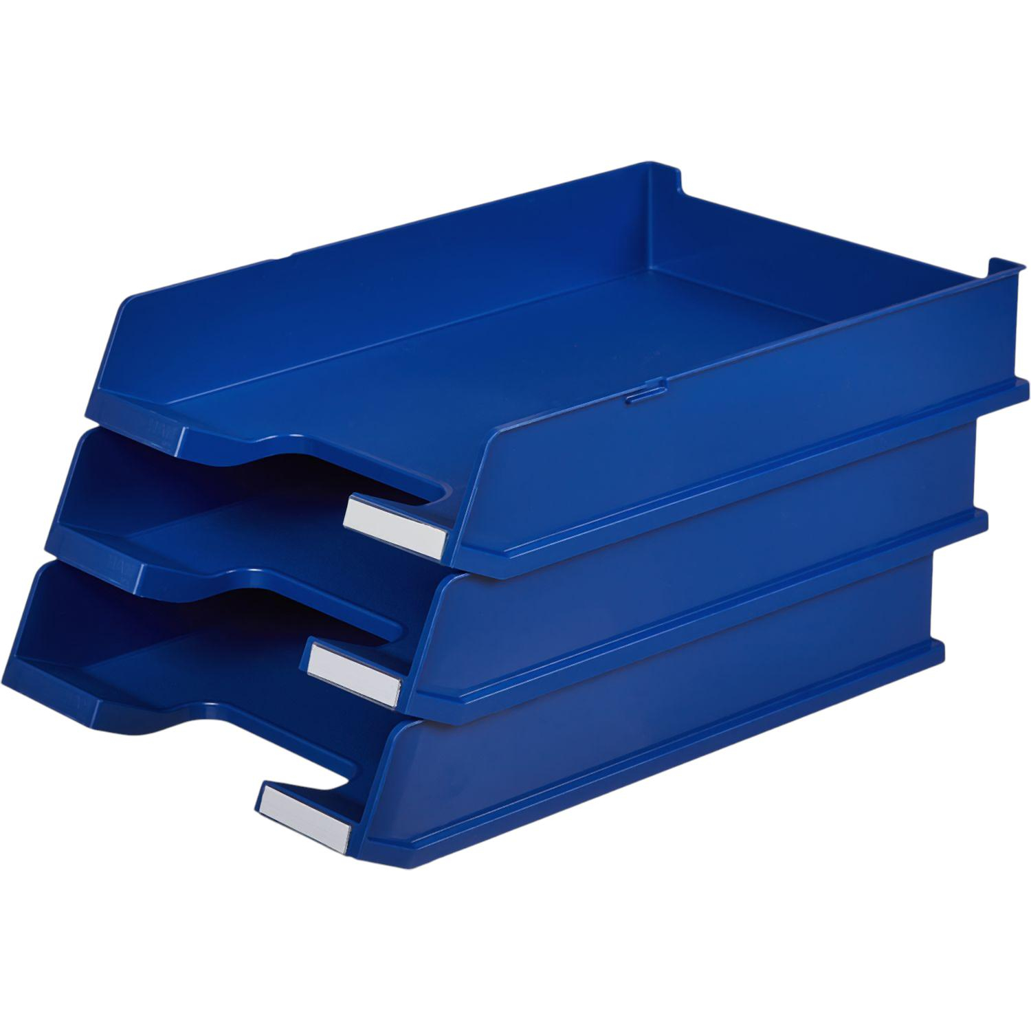 Лоток горизонтальный HAN с инд.окном синий 1020/14 - фото 2