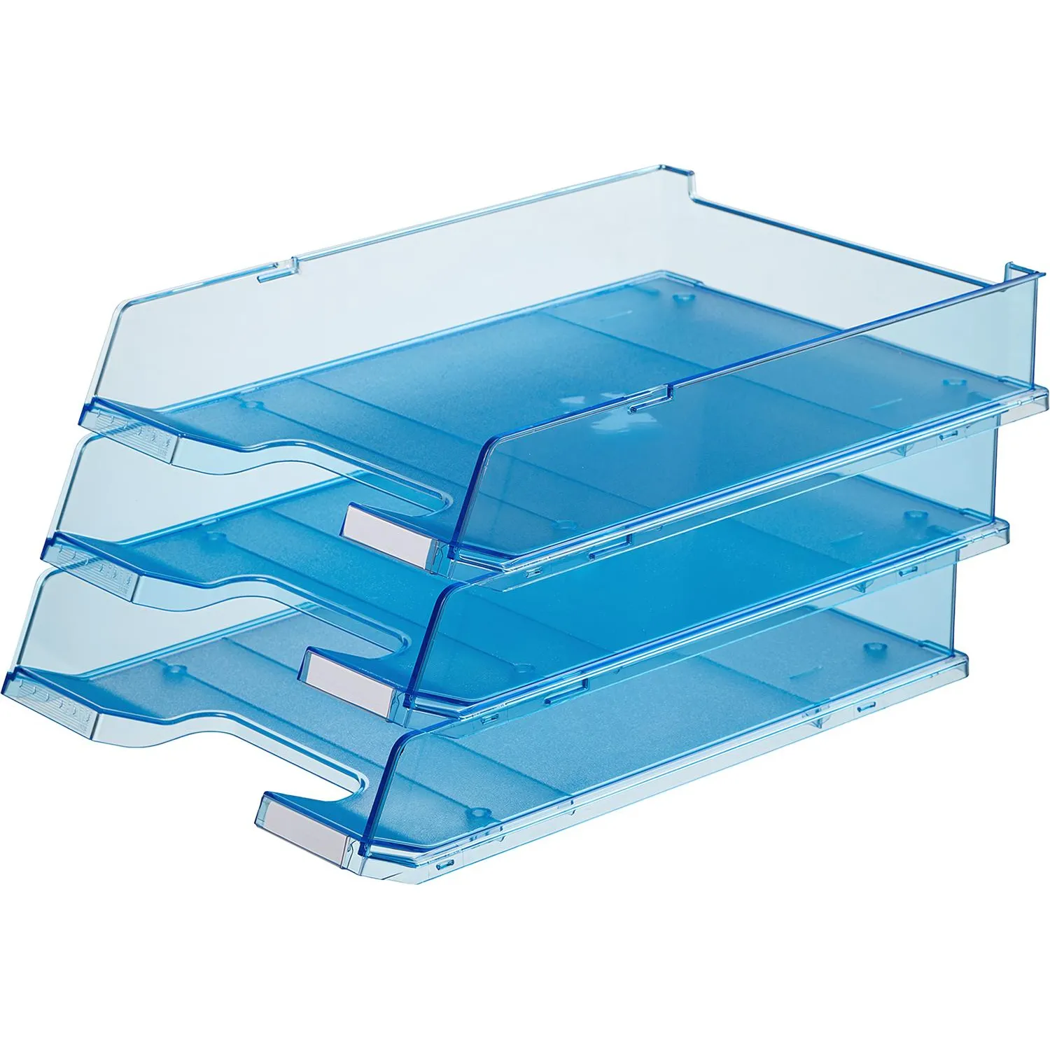 Лоток горизонтальный HAN с инд.окном прозр.синий 1020/26 Лоток горизонтальный HAN с инд.окном прозр.синий 1020/26 - фото 2