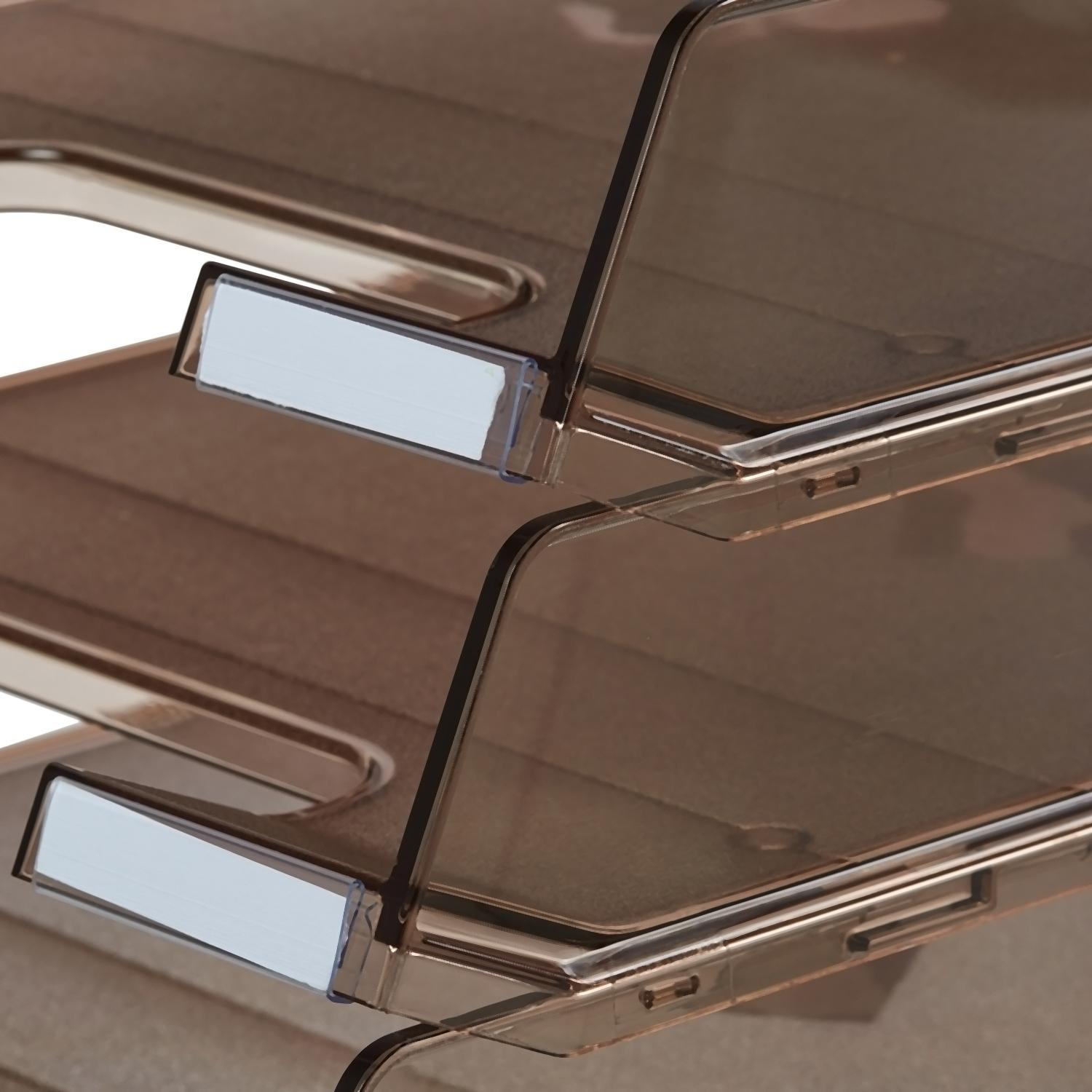 Лоток горизонтальный HAN с инд.окном тонирован. 1020/09 - фото 3