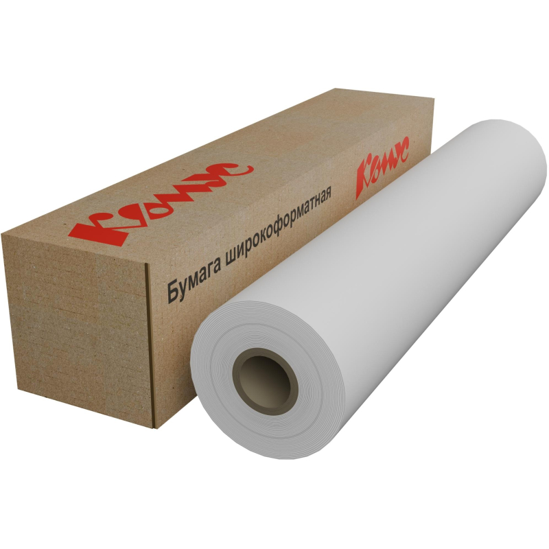 Бумага широкоформатная ProMEGA engineer InkJet 80г 594ммх100м 50,8мм - фото 1