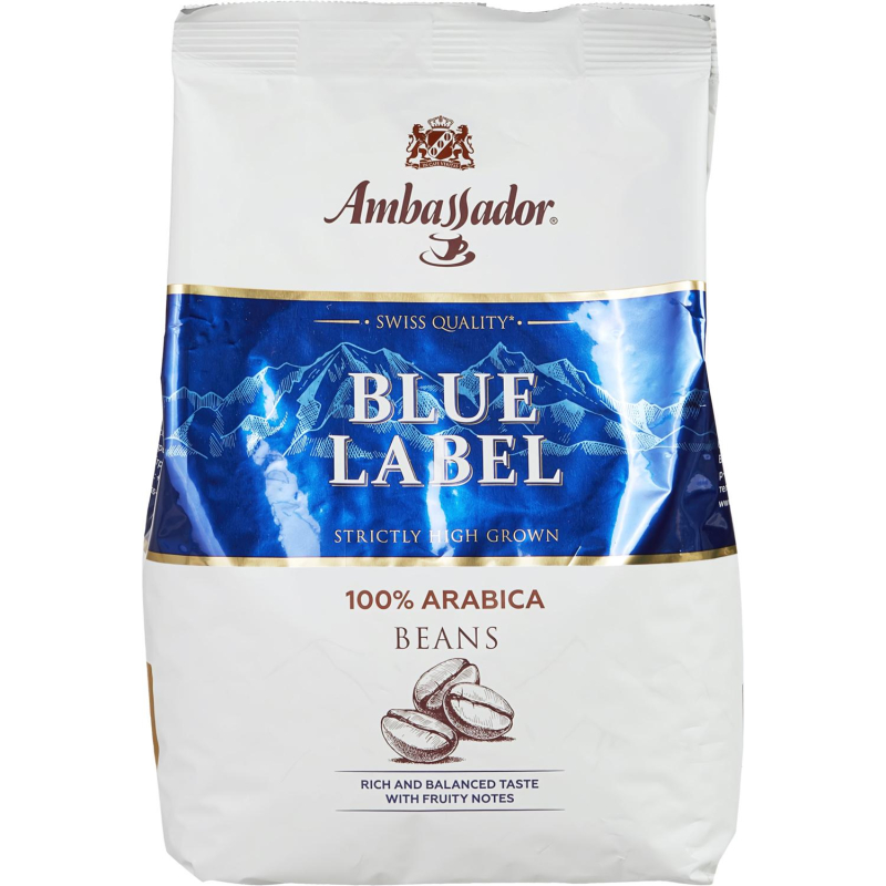 Кофе Ambassador Blue Label в зернах, 1кг - фото 1