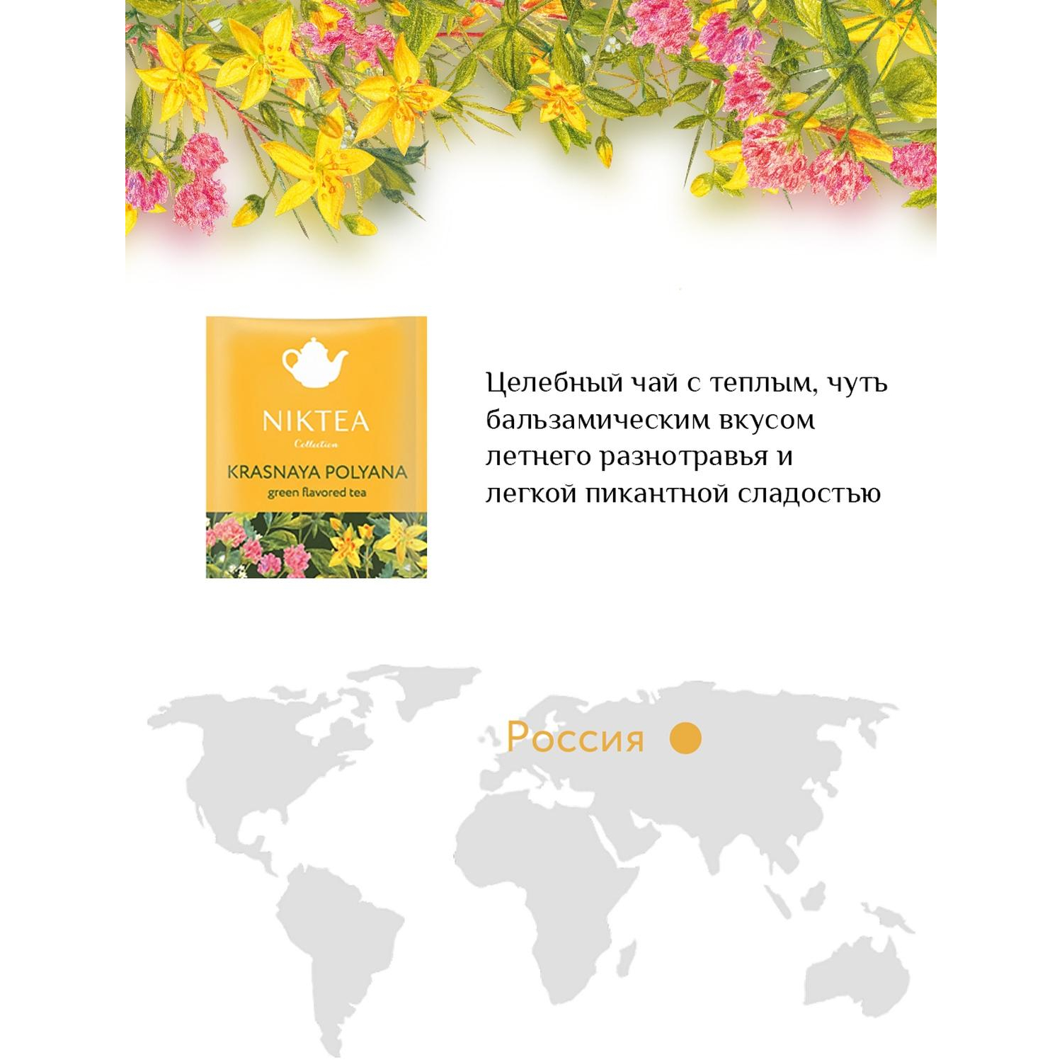 Чай NIKTEA Красная Поляна зелен. 25 пакx1,75гр/уп - фото 4