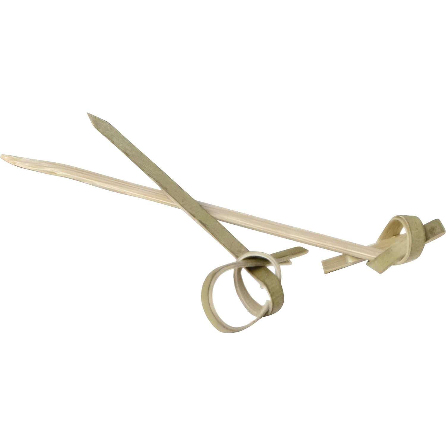 Пика для канапе бамбук Завитки 90мм 100шт/уп 401-463 - фото 2