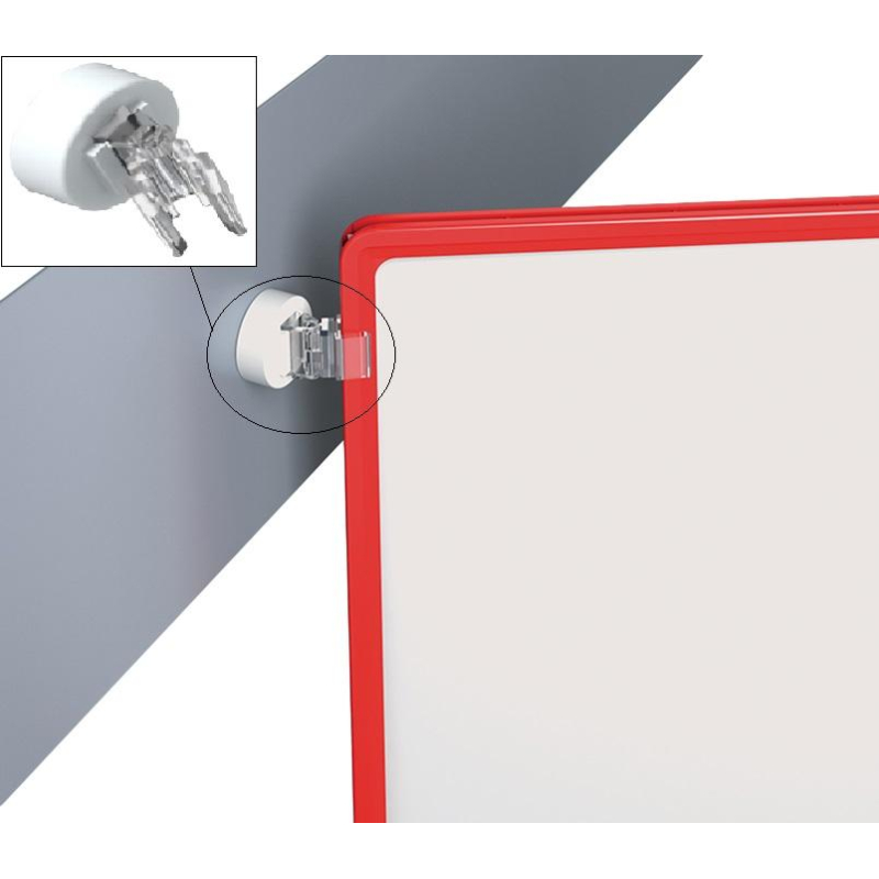 Держатель рамки магнитный под углом 180° к поверхности, 10 шт/уп. - фото 1