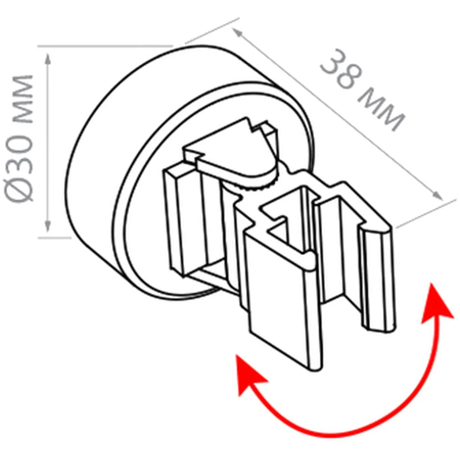 Держатель рамки магнитный под углом 180° к поверхности, 10 шт/уп. - фото 3