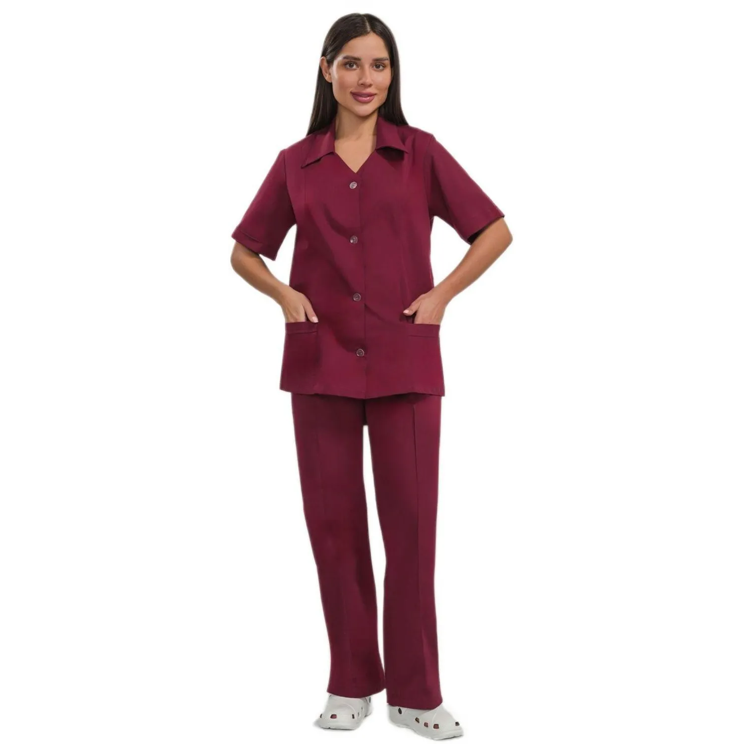 Костюм жен (куртка, бр) у12 бордо 96-100/158-164 - фото 9