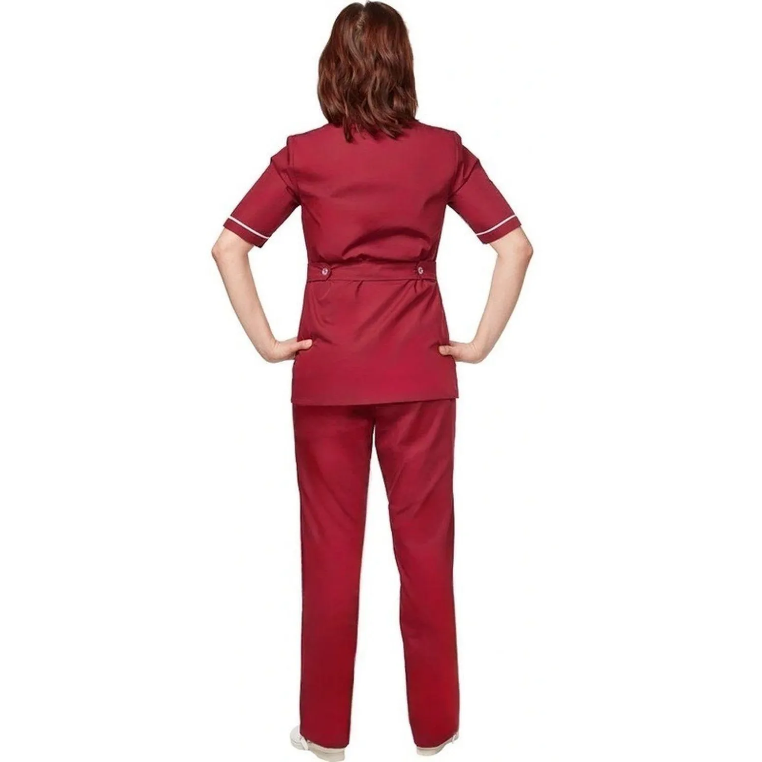 Костюм для горничных и уборщиц женский у13-КБР бордо (р.52-54)р.170-176 - фото 4