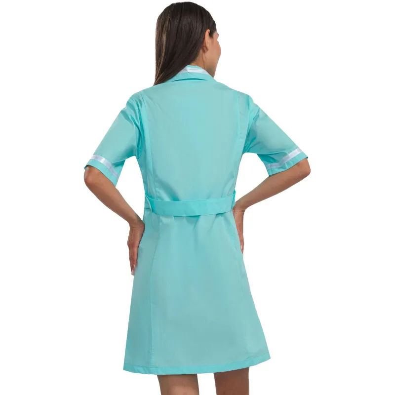 Халат для медицинского персонала м09-ХЛ св. мор.волн (р.56-58) 158-164 - фото 12