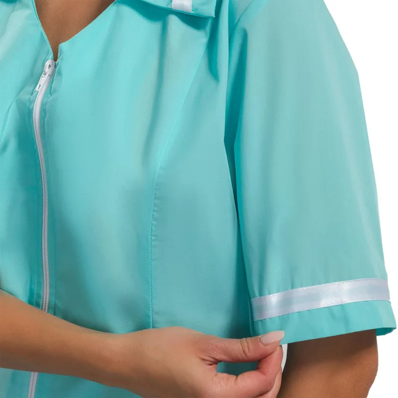 Халат для медицинского персонала м09-ХЛ св. мор.волн (р.56-58) 158-164 - фото 14