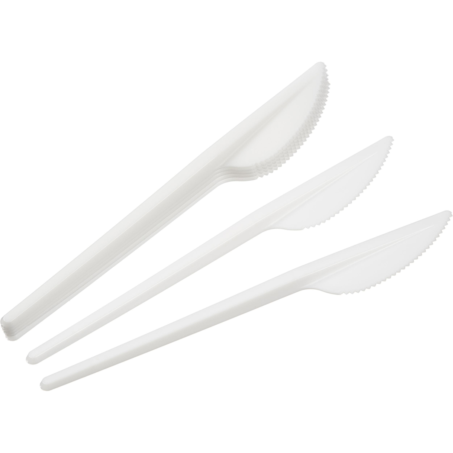 Нож одноразовый 155мм, белый, Выбор есть  ПС 100шт/уп - фото 2