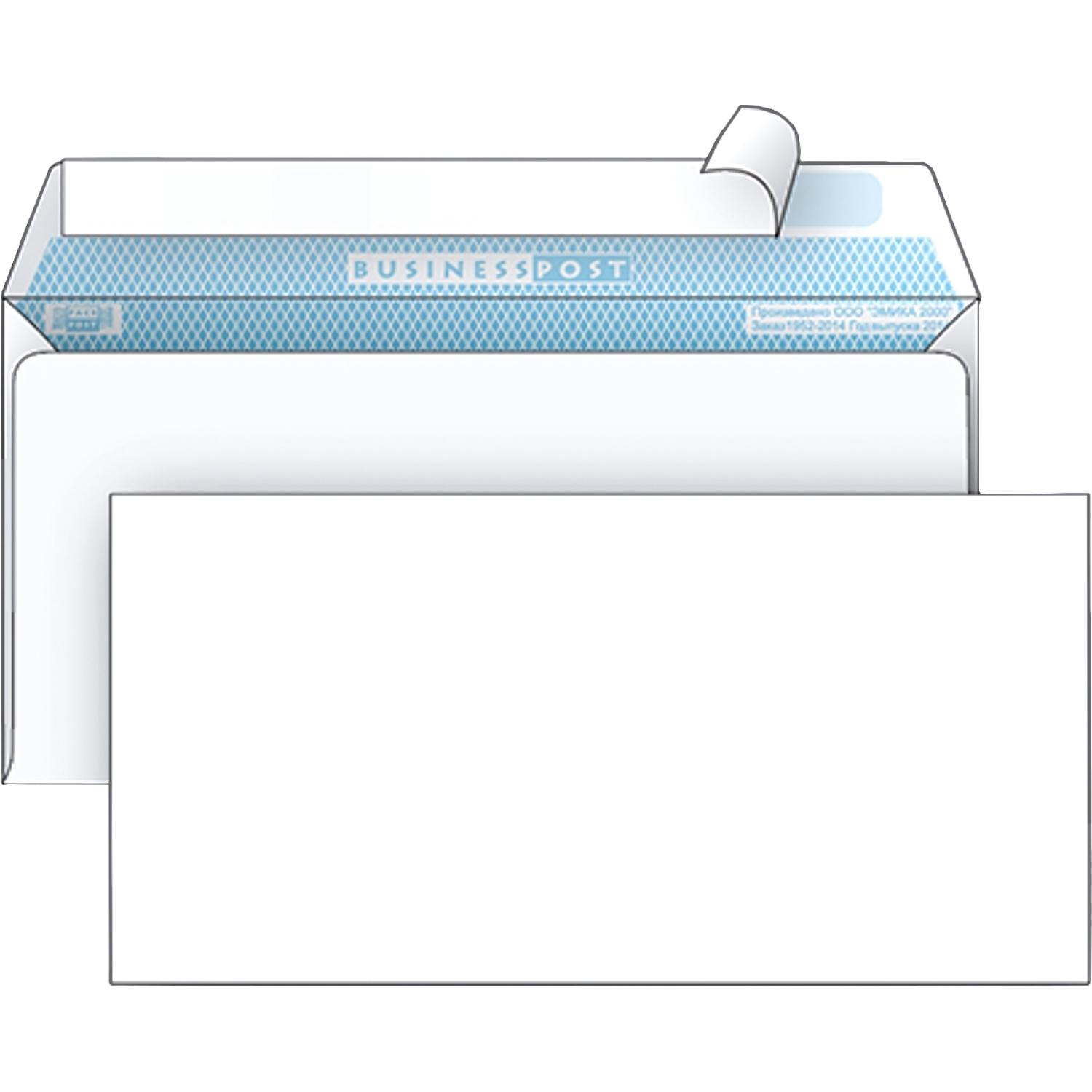 Конверт белый E65 стрип BusinessPost 110х220 50шт/уп/1878 Конверт белый E65 стрип BusinessPost 110х220 50шт/уп/1878 - фото 2