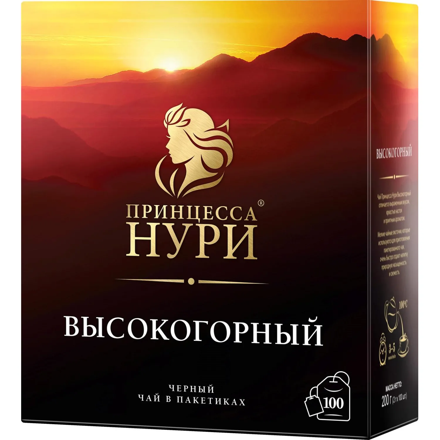 Чай Принцесса Нури Высокогорный черный 100пак/уп - фото 4