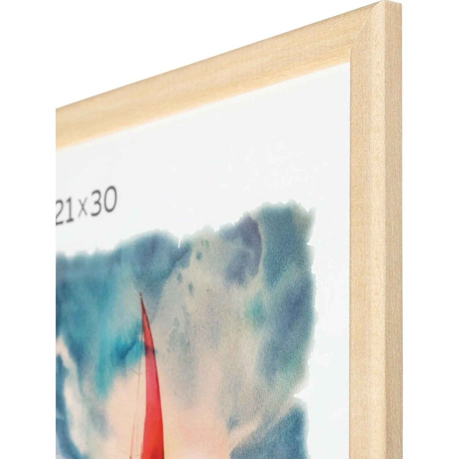 Рамка А4(21х30) некрашеный деревянный багет, насте - фото 2