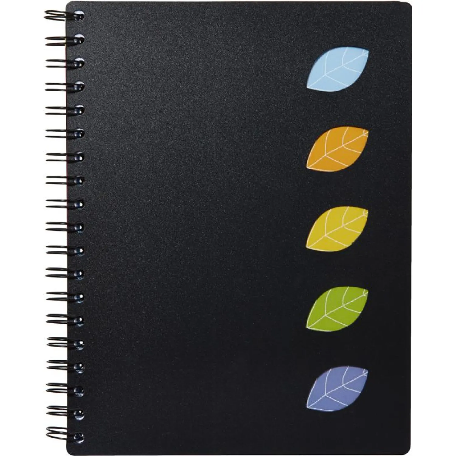 Бизнес-тетрадь Attache Office Creative B5, 120л черн,кл,5 разд,спираль - фото 1