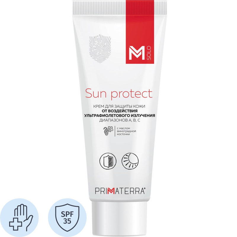 Крем защитный М SOLO Sun protect для лица и рук от УФ 100 мл - фото 1