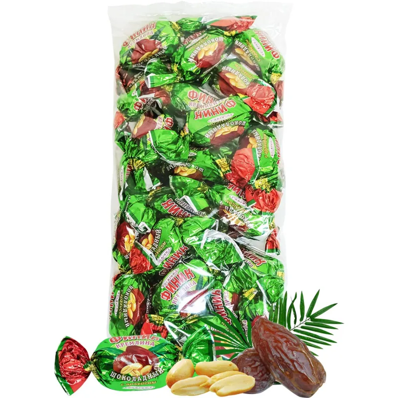 Конфеты шоколадные Кремлина финик в шоколаде с арахисом, 1кг - фото 1