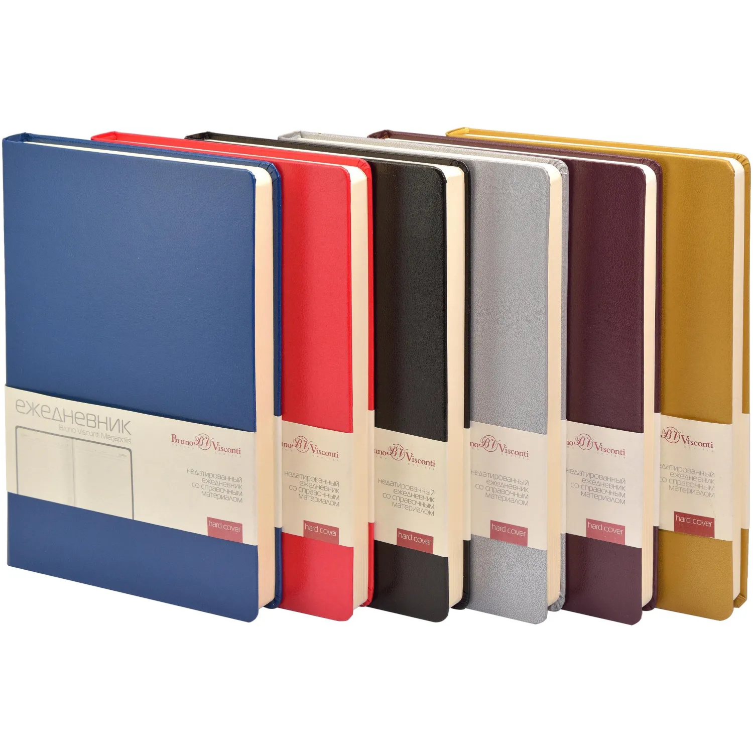 Ежедневник недатированный золото, MEGAPOLIS А5, 142х214мм,320стр.3-281/08 - фото 3