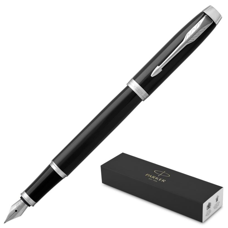 Ручка перьевая PARKER IM BLACK CT 1 сиий картридж тонкая 1931644 - фото 5