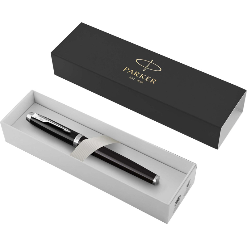 Ручка перьевая PARKER IM BLACK CT 1 сиий картридж тонкая 1931644 - фото 6