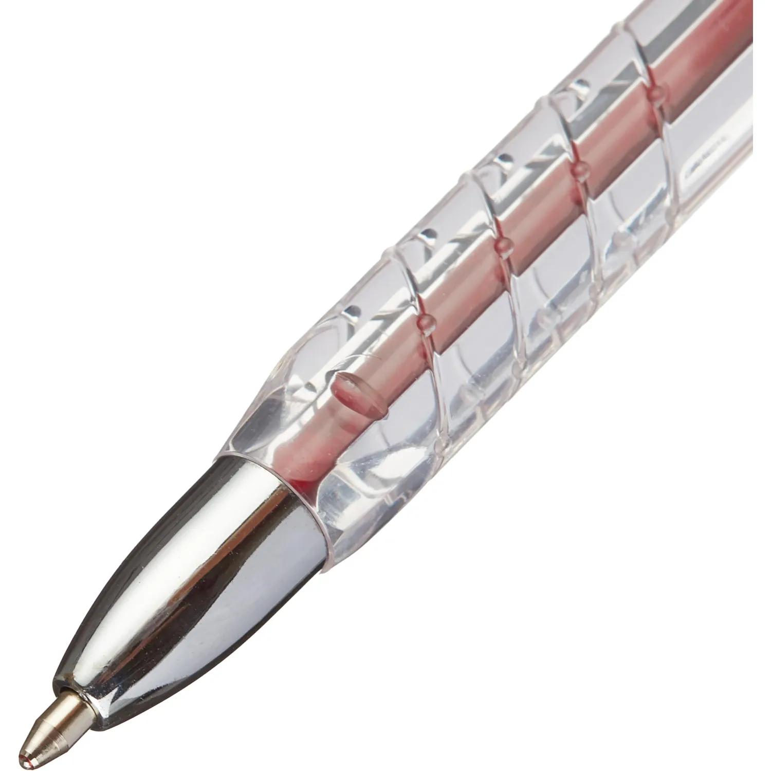 Ручка шариковая неавтомат. KORES К11 неавт M(1мм) масляная, красная - фото 3