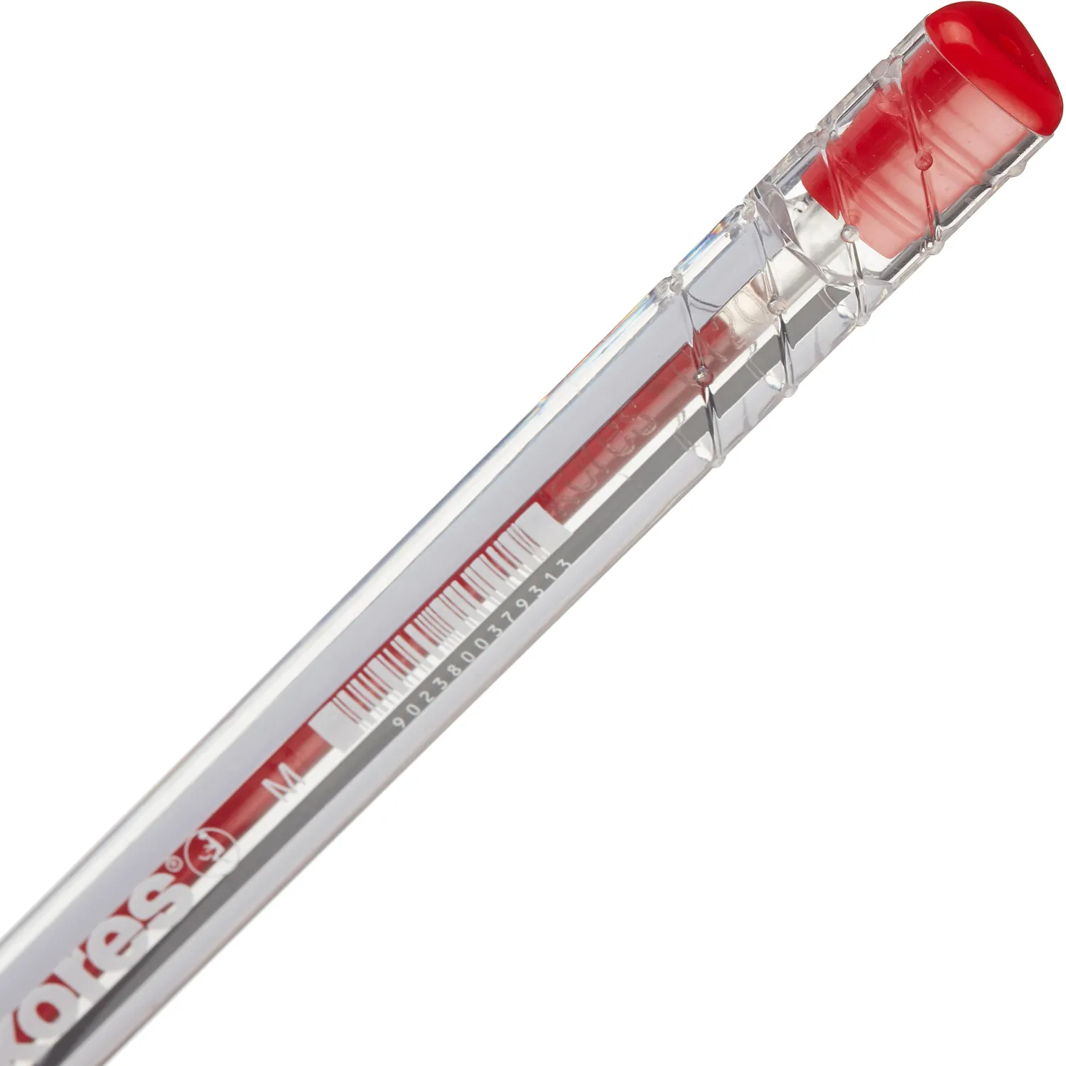 Ручка шариковая неавтомат. KORES К11 неавт M(1мм) масляная, красная - фото 4