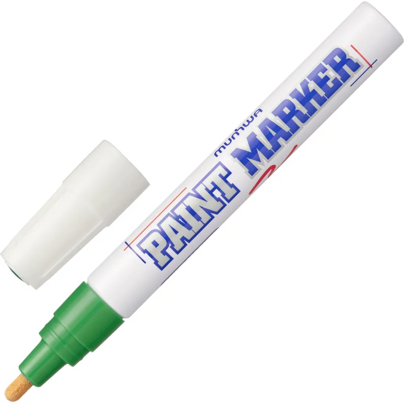Маркер лаковый MunHwa 4 мм зеленый - фото 1