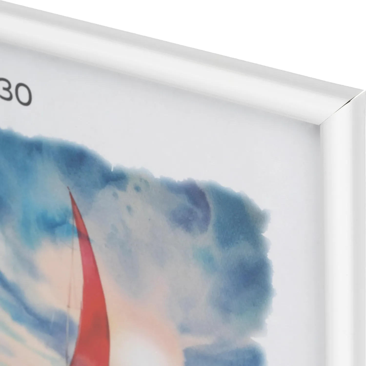 Рамка пластиковая А 4 белого цвета 500 - фото 2