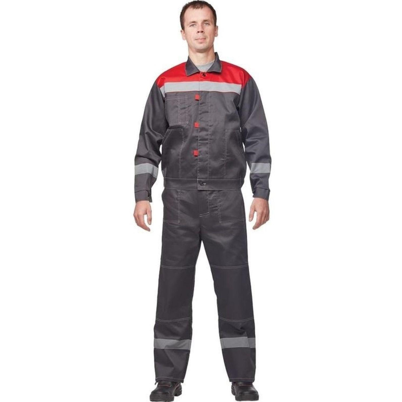 Костюм летний муж. л20-КБР сер/красн (р.60-62) 182-188 (Арсенал-СП) - фото 1