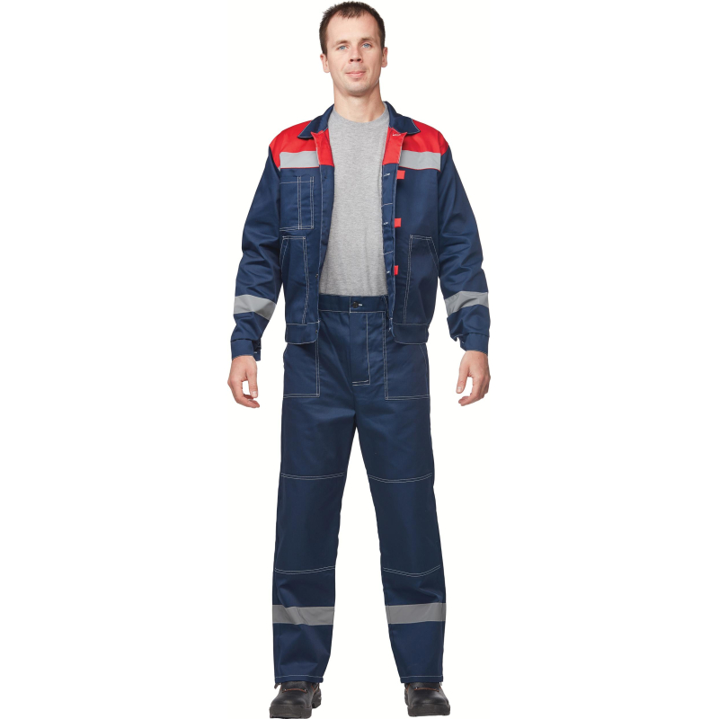 Костюм летний муж. л20-КБР син/красн (р.60-62) 182-188 (Арсенал-СП) - фото 9