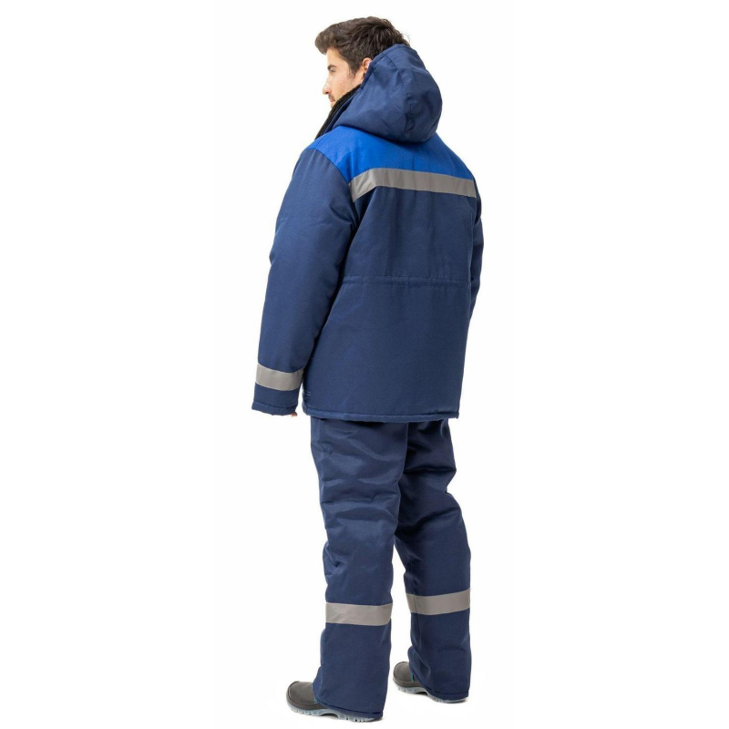 Куртка рабочая зимняя муж з32-КУ син/вас смес 52-54/170-176 (Арсенал-СП) - фото 17