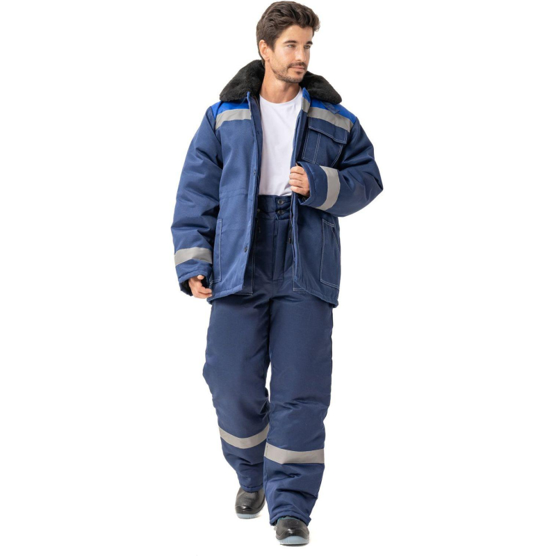 Куртка рабочая зимняя муж з32-КУ син/вас смес 52-54/182-188 (Арсенал-СП) - фото 18