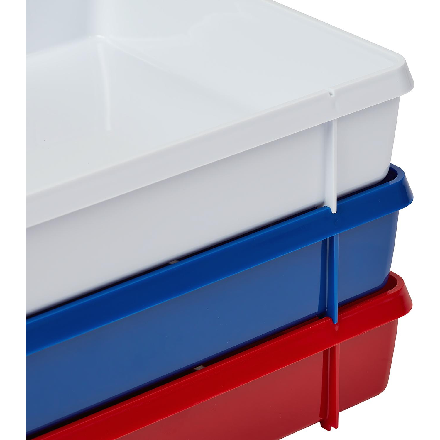 Лоток горизонтальный Attache Триколор 3шт/уп белый, синий, красный Лоток горизонтальный Attache Триколор 3шт/уп белый, синий, красный - фото 3