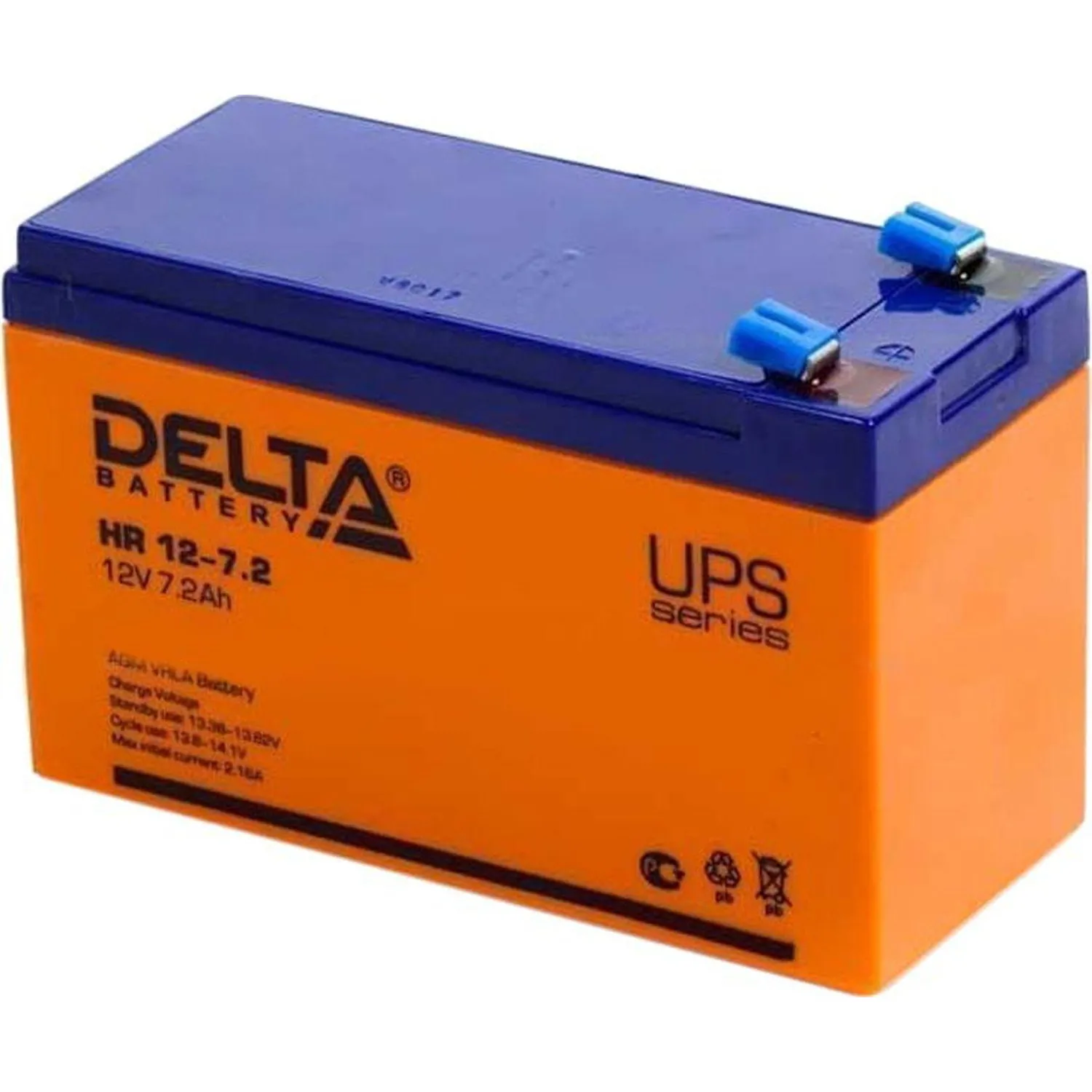 Батарея для ИБП Delta HR 12-7,2 (12V/7,2Ah) - фото 3