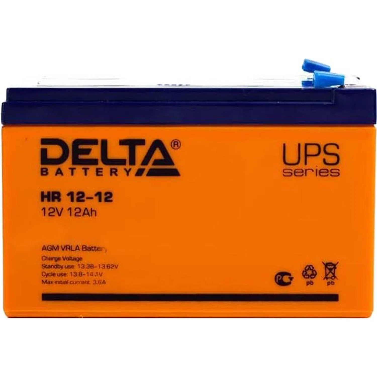 Батарея для ИБП Delta HR 12-12X/12-12 (12V/12Ah) - фото 2