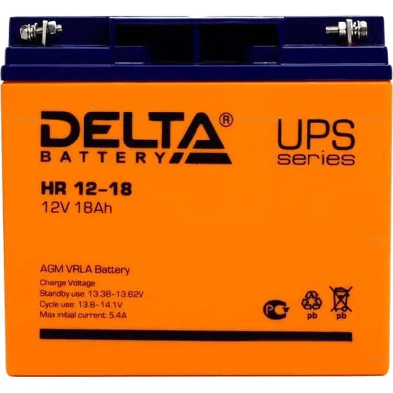 Батарея для ИБП Delta HR 12-18 (12V/18Ah)_D_K - фото 2