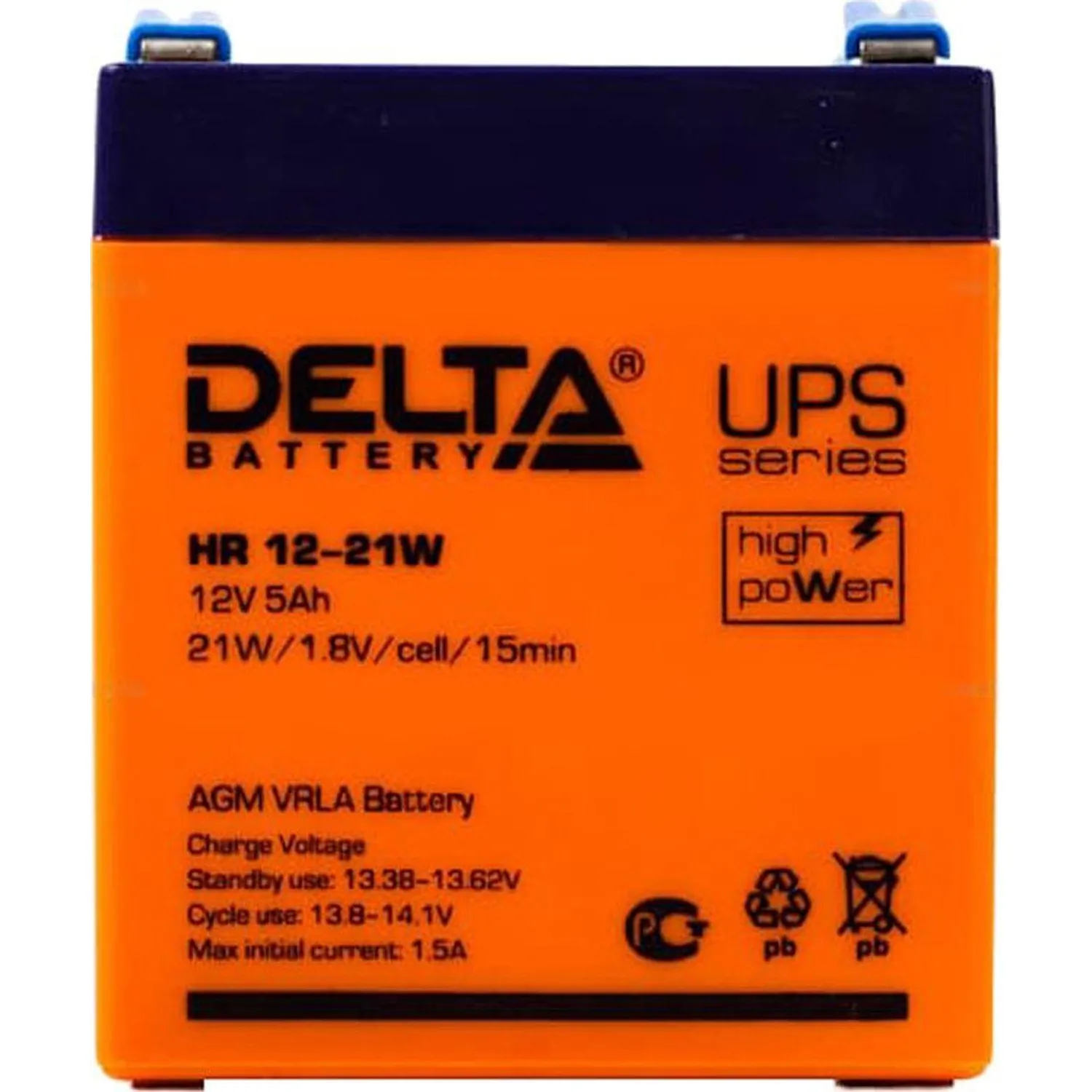 Батарея для ИБП Delta HR 12-21W (12V/5Ah)_D_K - фото 2