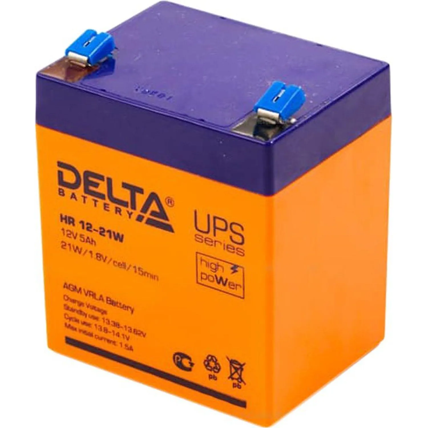 Батарея для ИБП Delta HR 12-21W (12V/5Ah)_D_K - фото 3