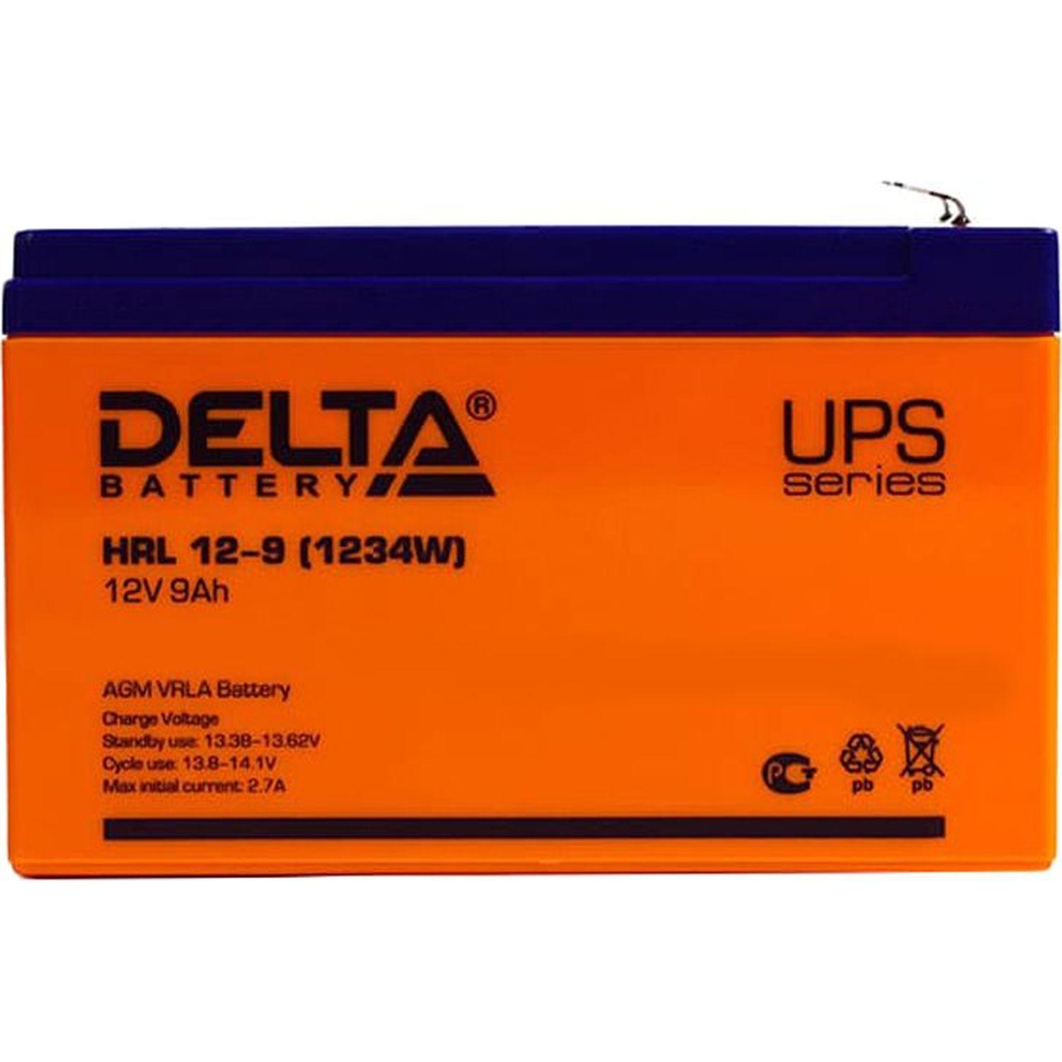 Батарея для ИБП Delta HRL 12-9/12-9X (12V/9Ah) - фото 2