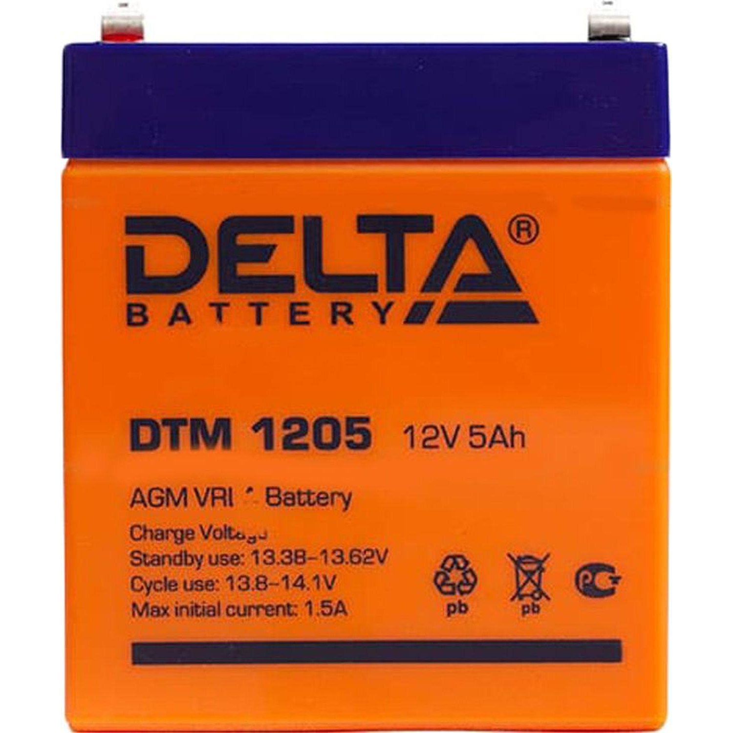 Батарея для ИБП Delta DTM 1205 (12V/5Ah)_D_K - фото 2