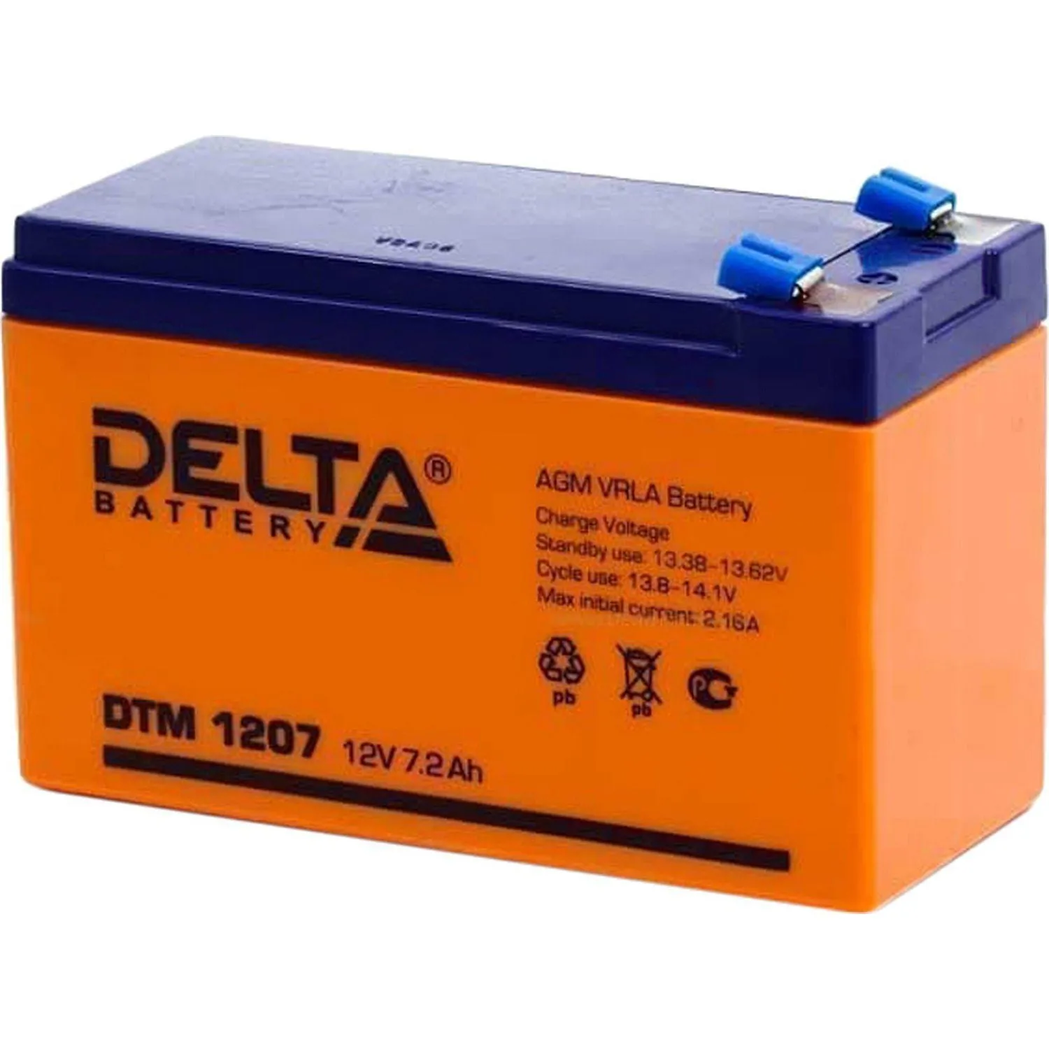Батарея для ИБП Delta DTM 1207 (12V/7,2Ah) - фото 3