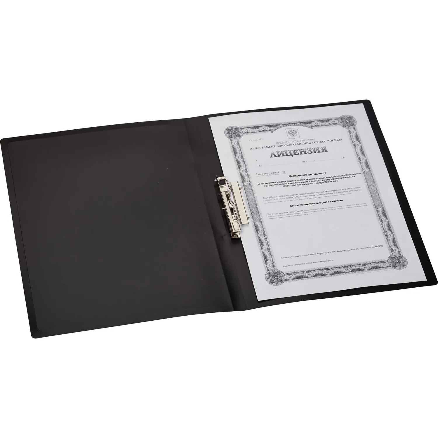 Папка с зажимом 055Z-E черный - фото 6