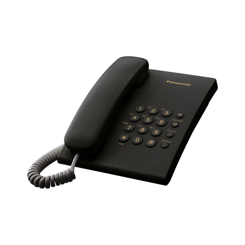 Телефон проводной Panasonic KX-TS2350RUB черный - фото 2