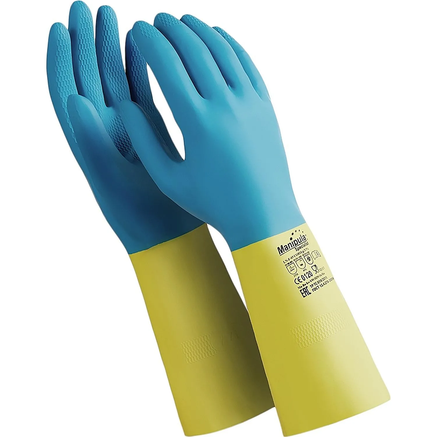 Перчатки латекс/неопрен Manipula Союз (LN-F-05/СG-971) р-р 8-8,5,ПС Перчатки латекс/неопрен Manipula Союз (LN-F-05/СG-971) р-р 8-8,5,ПС - фото 4