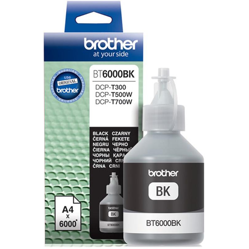 Чернила Brother BT6000BK чер. для DCP-T300/T500W/T700W - фото 1