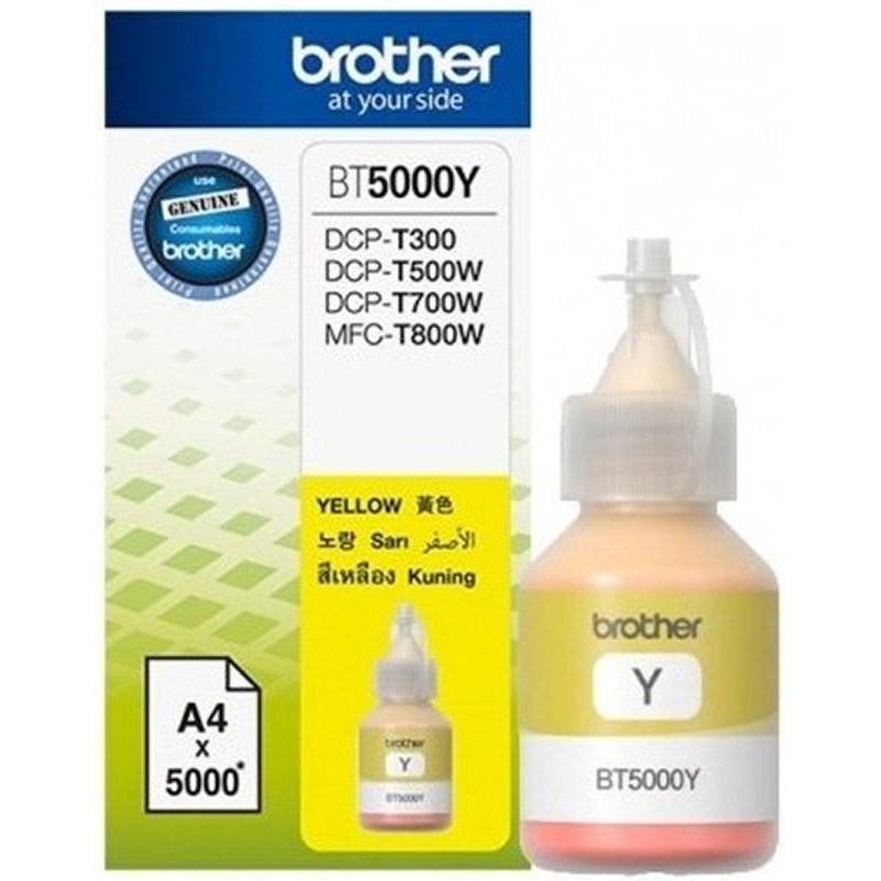 Чернила Brother BT5000Y жел. для DCP-T300/T500W/T700W - фото 1