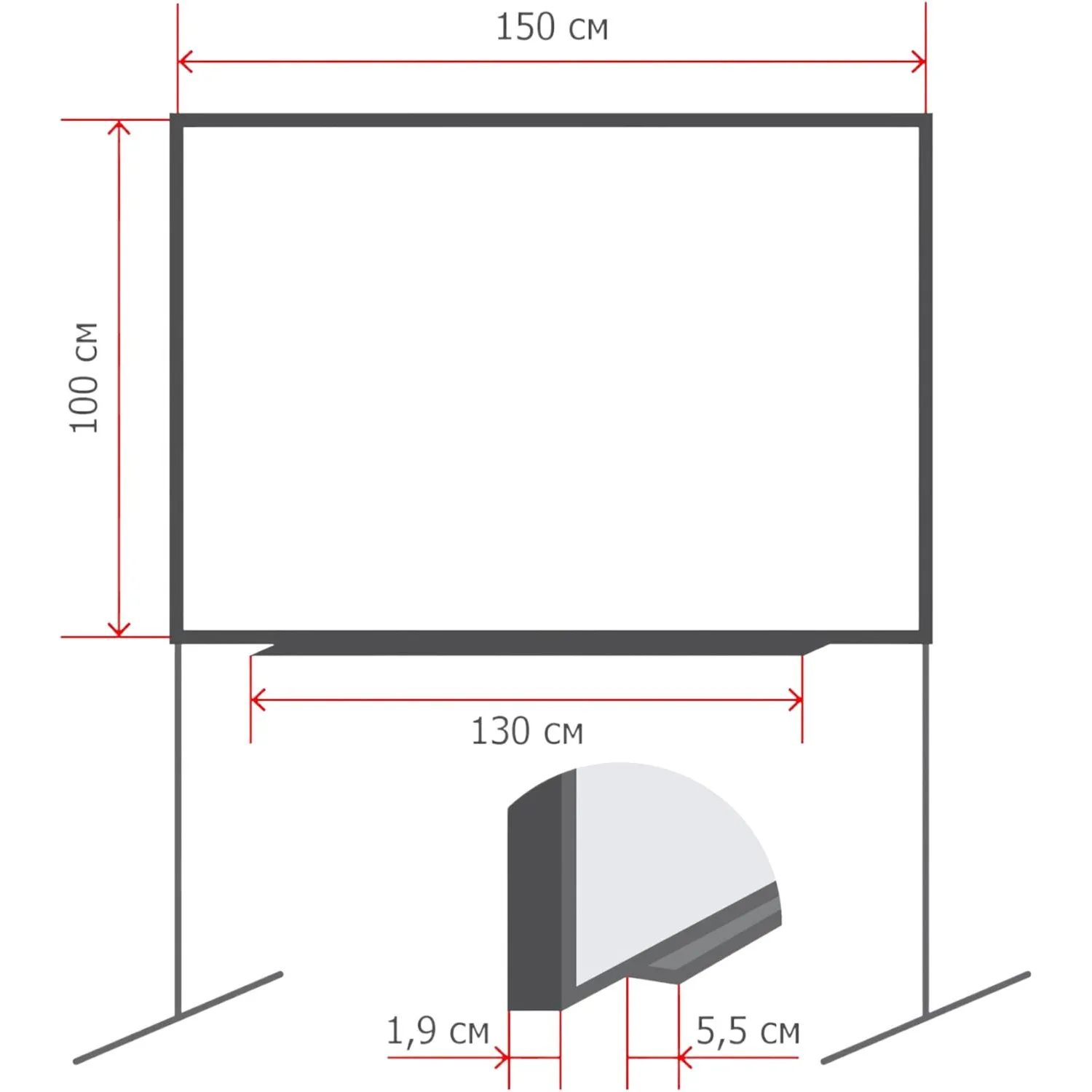 Доска меловая магнитная-зелен/маркерн-белая Attache Twist 100х150вращ.мобил - фото 2