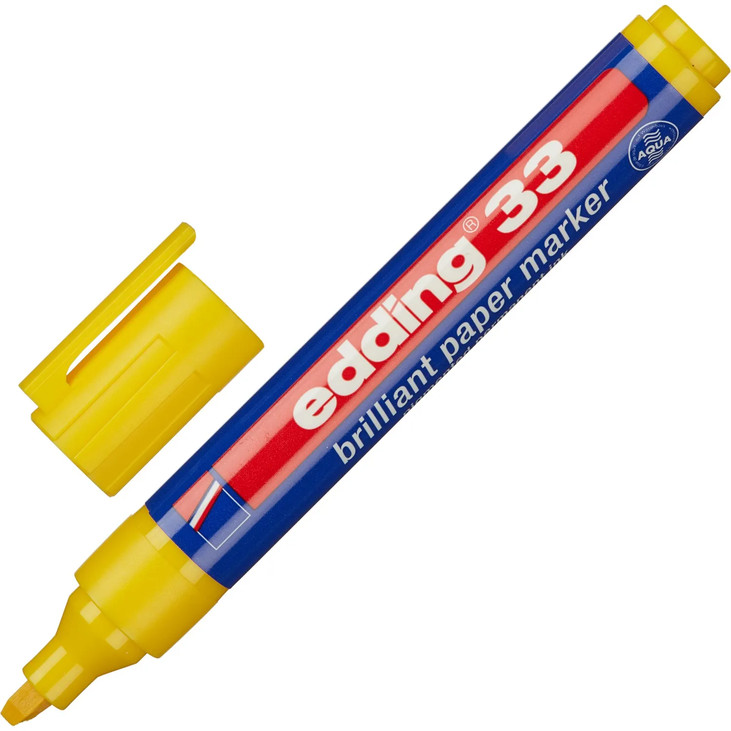 Маркер перманентный пигментный EDDING E-33/005 желтый 1,5-3мм скош. након - фото 1