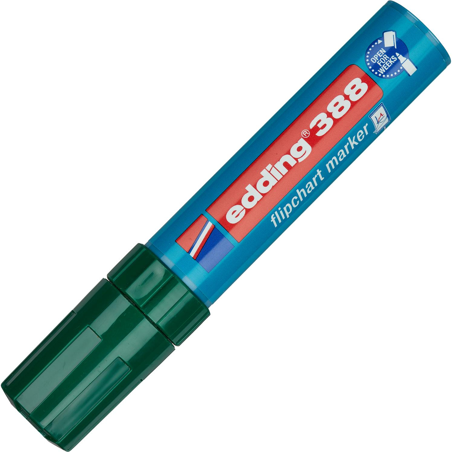 Маркер для флипчартов по бумаге (флипчарт) EDDING E-388/004 зеленый 4-12 мм - фото 2