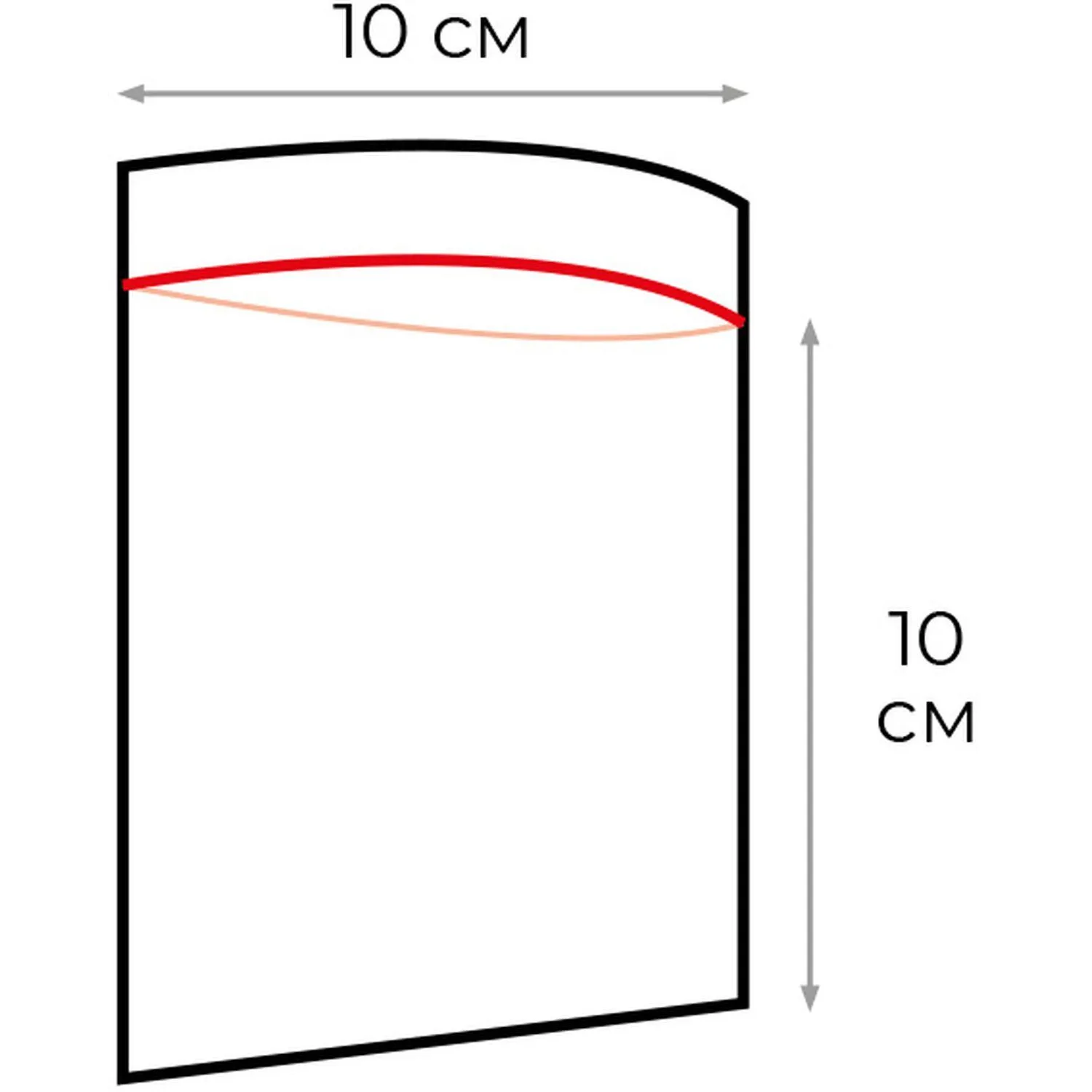 Пакет с замком (Zip Lock) 10 х 10 см, 32 мкм, 100 шт/уп Пакет с замком (Zip Lock) 10 х 10 см, 32 мкм, 100 шт/уп - фото 4